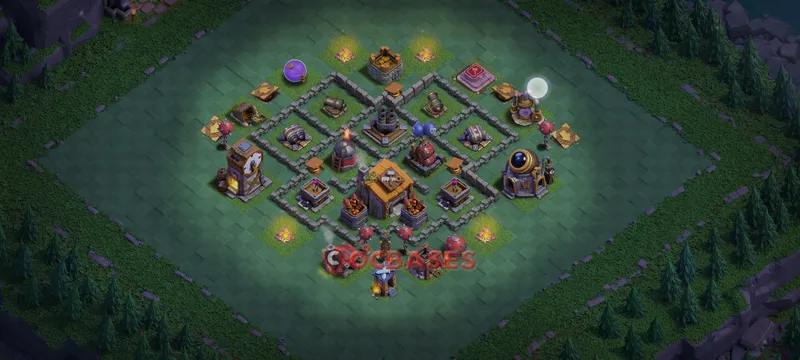 Builder Hall 6 Base -progress base – Layout id: 1m416 base layout, image 1