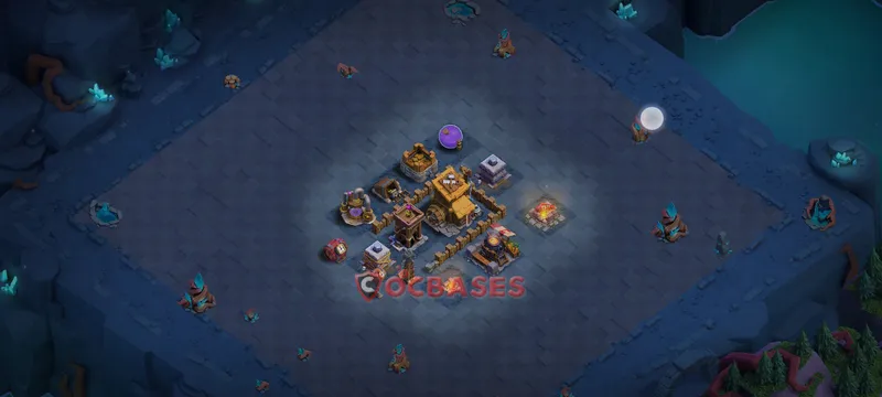 Builder Hall 6 Base -progress base – Layout id: 1m416 base layout, image 2