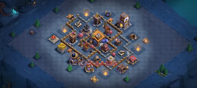 Builder Hall 7 Base -trophy – Layout id: c42d4 base layout, image 1