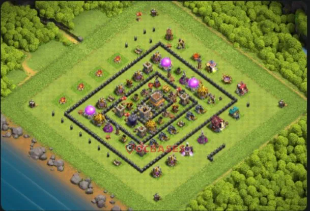 Town Hall 8 Base -farming – Layout id: 6x1es base layout