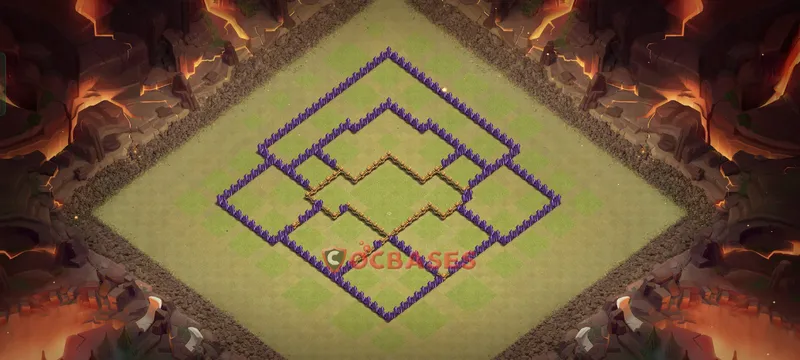 Town Hall 8 Base -farming – Layout id: y955o base layout, image 1
