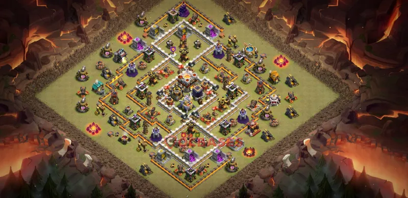 Town Hall 11 Base -war – Layout id: uyw2d base layout