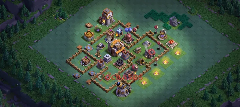 Builder Hall 5 Base -trophy – Layout id: 0sju8 base layout