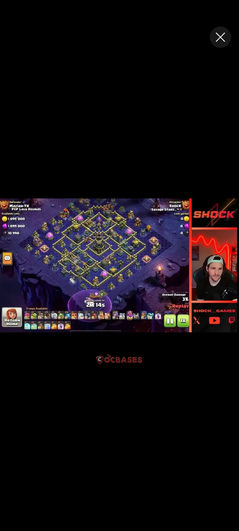 Town Hall 17 Base -trophy – Layout id: tjuct base layout, image 2