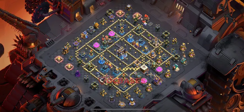 Town Hall 18 Base -war – Layout id: yjkl9 base layout