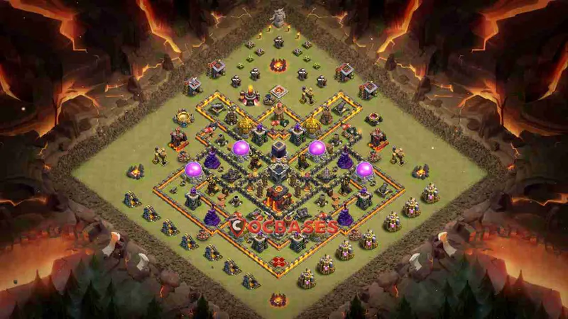Town Hall 10 Base – Layout id: ktamv base layout