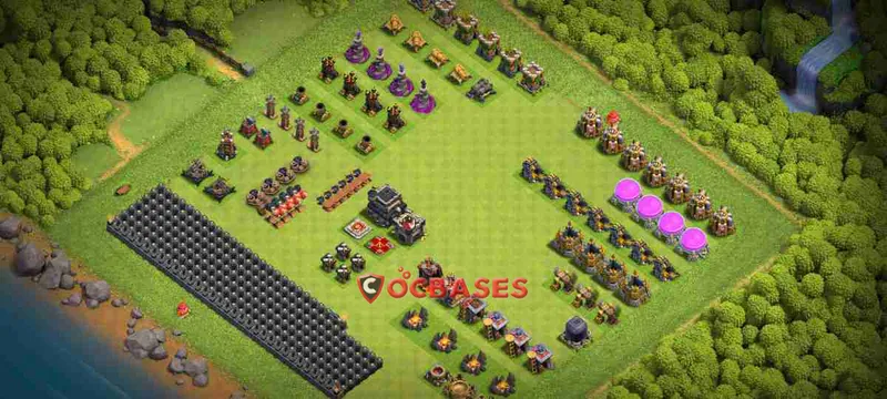 Town Hall 9 Base – Layout id: cjev9 base layout