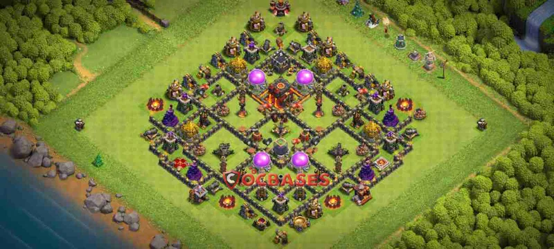 Town Hall 10 Base – Layout id: dloyl base layout