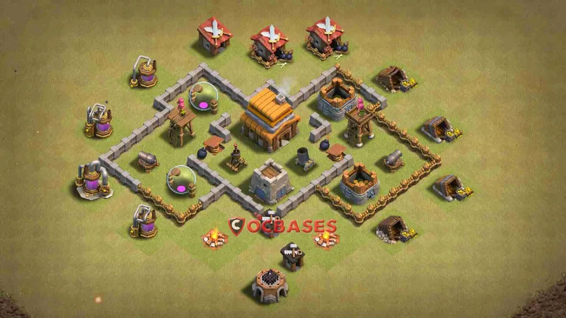 Town Hall 5 Base – Layout id: wsx22 base layout