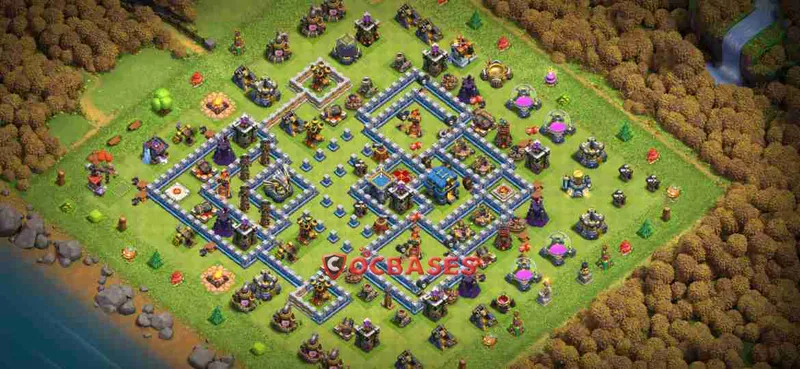 Town Hall 12 Base – Layout id: p5qmt base layout