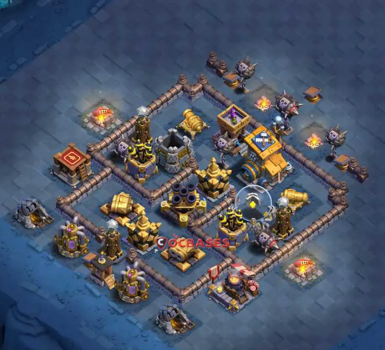 Builder Hall 10 Base -trophy – Layout id: czbz2 base layout, image 2