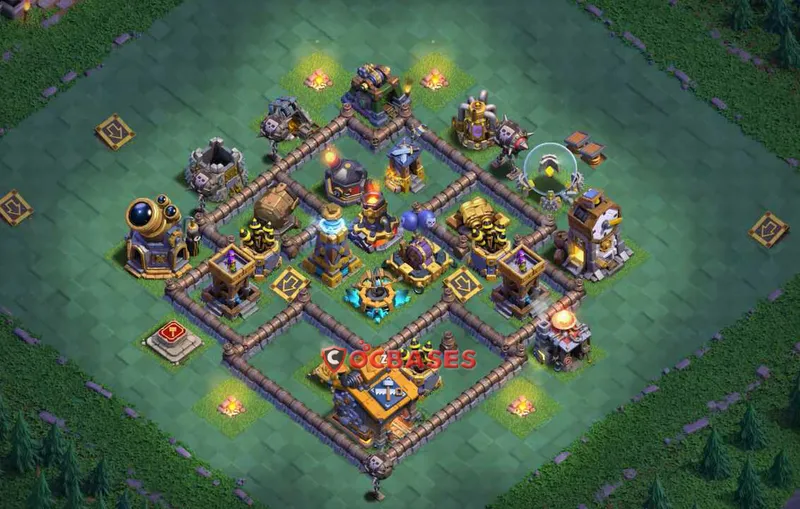 Builder Hall 10 Base -trophy – Layout id: czbz2 base layout, image 1