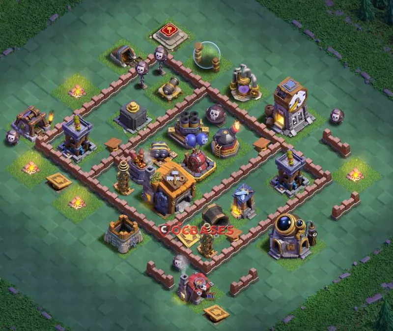 Builder Hall 7 Base -trophy – Layout id: 5wi00 base layout, image 2