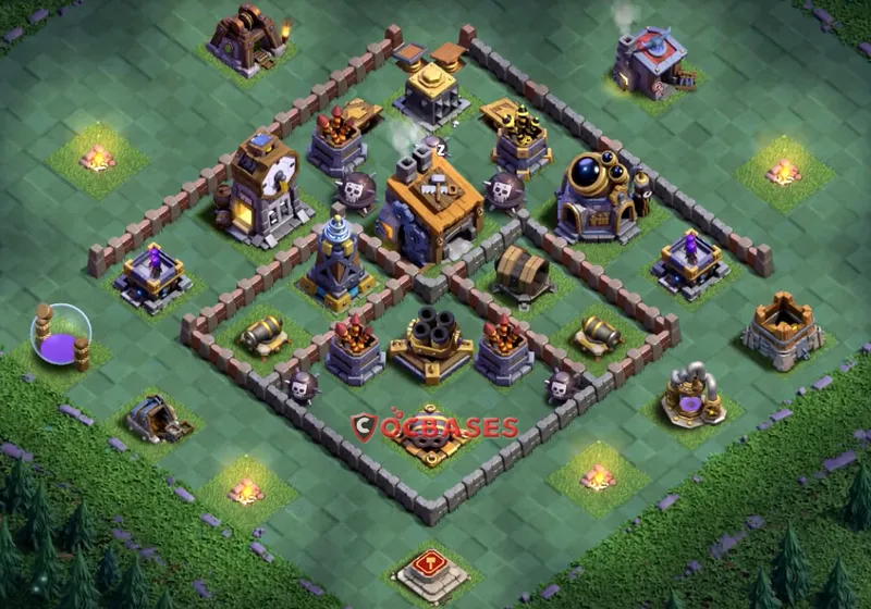 Builder Hall 8 Base -trophy – Layout id: 7mmc9 base layout, image 1