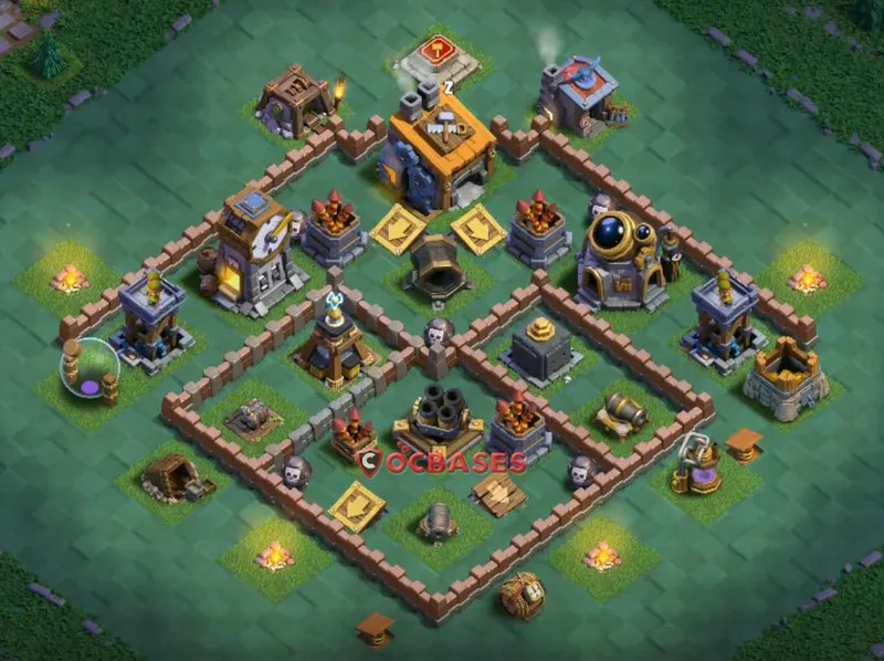 Builder Hall 8 Base -trophy – Layout id: bjihy base layout, image 2