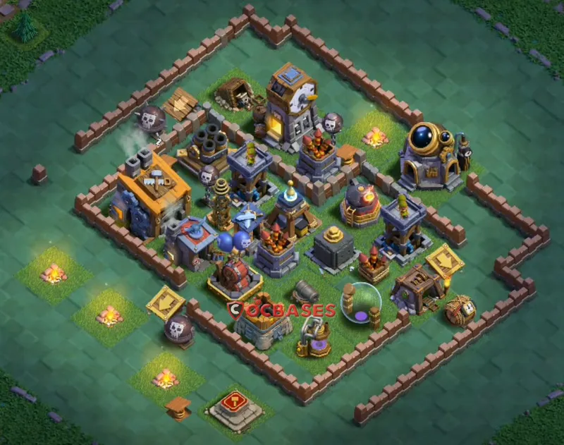 Builder Hall 8 Base -trophy – Layout id: fshcn base layout, image 1