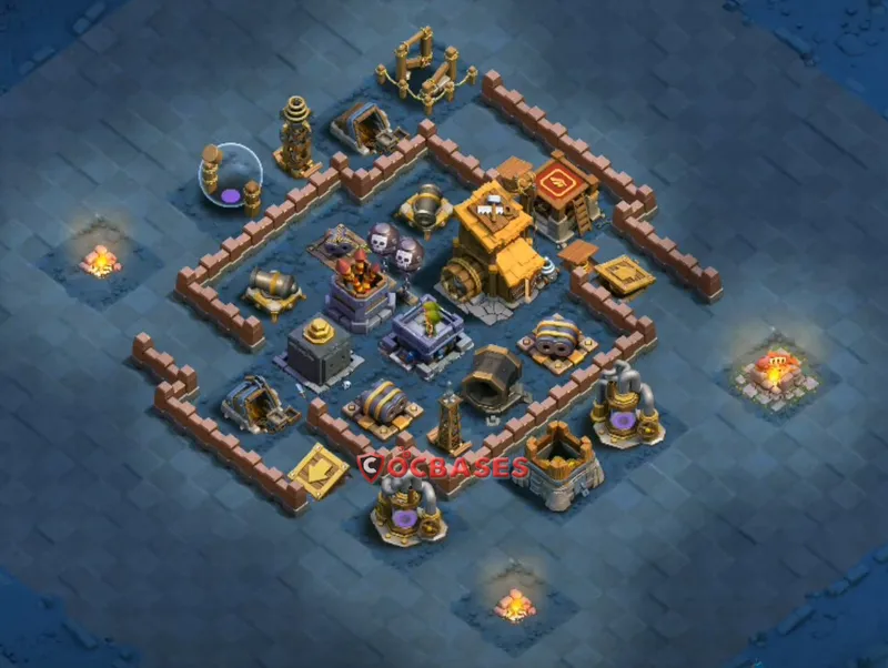 Builder Hall 8 Base -trophy – Layout id: fshcn base layout, image 2