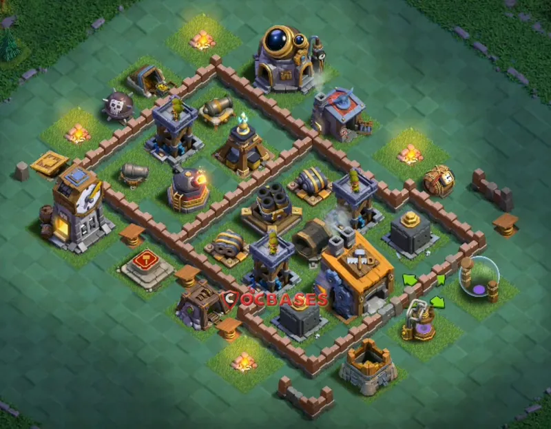 Builder Hall 8 Base -trophy – Layout id: 1y7jk base layout, image 2