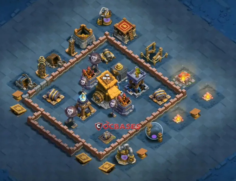 Builder Hall 8 Base -trophy – Layout id: ridn6 base layout, image 2