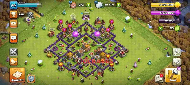 Town Hall 7 Base – Layout id: mocj0 base layout