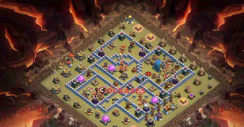 Town Hall 12 Base – Layout id: g71m9 base layout