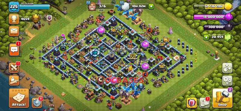 Town Hall 13 Base – Layout id: tx5ca base layout
