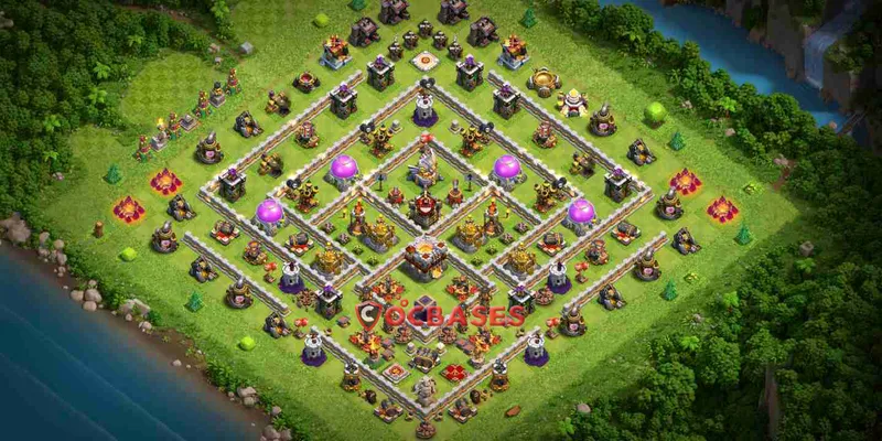 Town Hall 11 Base – Layout id: gl14k base layout