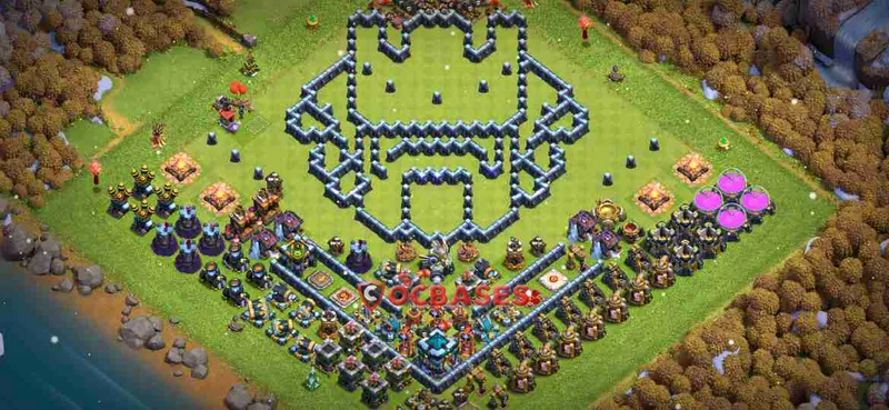 Town Hall 13 Base – Layout id: o98jk base layout