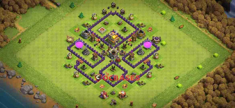 Town Hall 7 Base – Layout id: 70oei base layout