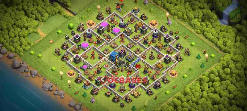 Town Hall 12 Base – Layout id: vg3h0 base layout