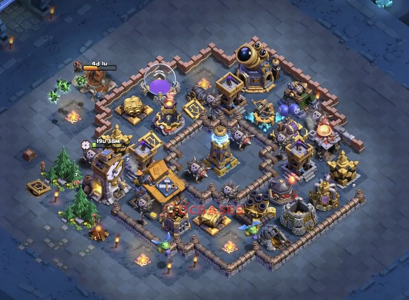 Builder Hall 10 Base -trophy – Layout id: 1xkal base layout, image 2