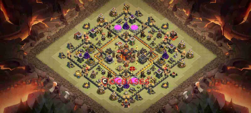 Town Hall 10 Base – Layout id: 2y72d base layout