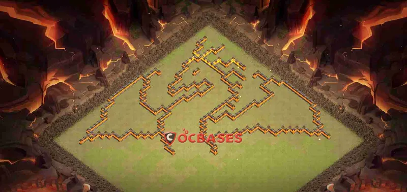 Town Hall 10 Base – Layout id: ke9rb base layout