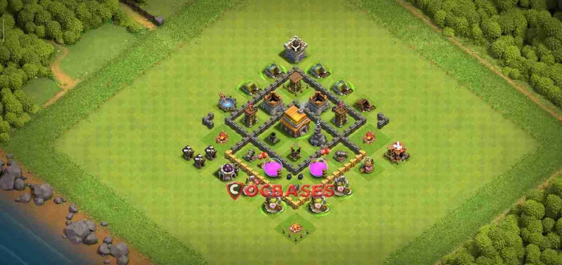 Town Hall 5 Base – Layout id: 1ka9h base layout