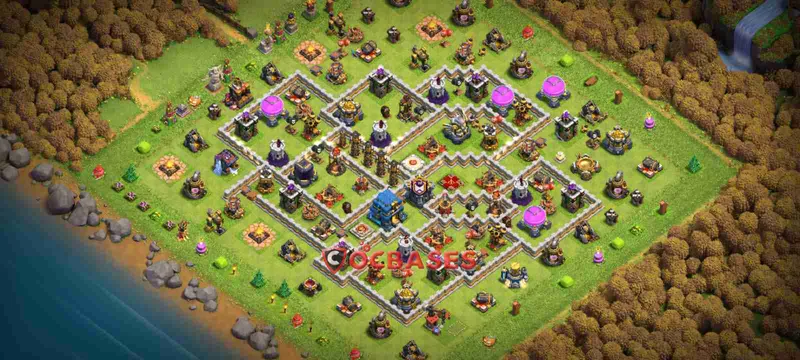 Town Hall 12 Base – Layout id: 4rkm3 base layout