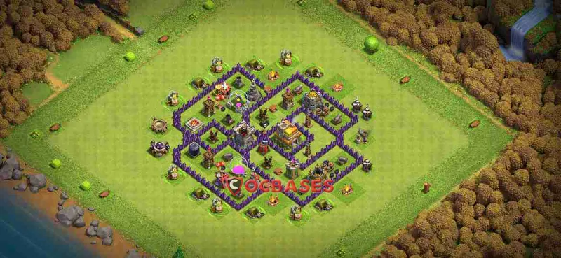 Town Hall 7 Base – Layout id: njx8e base layout