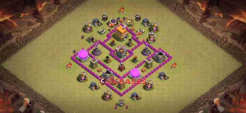 Town Hall 6 Base – Layout id: lnyc5 base layout
