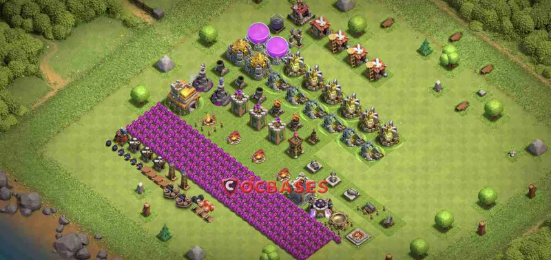 Town Hall 7 Base – Layout id: 4paur base layout