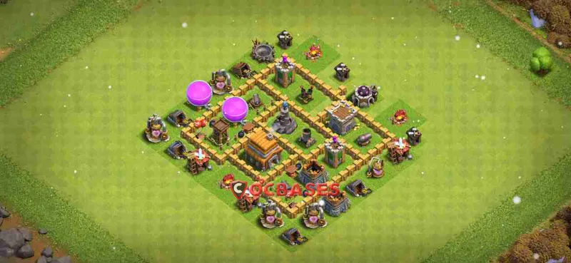 Town Hall 5 Base – Layout id: 0p3tj base layout