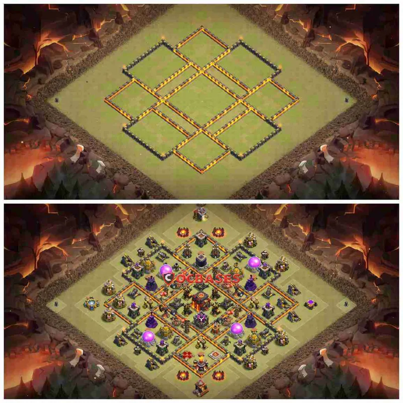 Town Hall 10 Base – Layout id: ddsf8 base layout