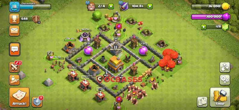 Town Hall 5 Base – Layout id: 998hx base layout