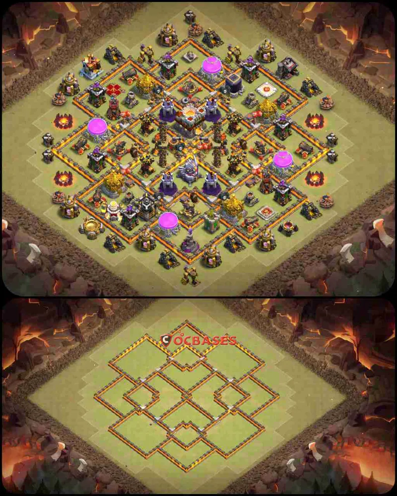 Town Hall 11 Base – Layout id: zngkn base layout