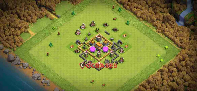Town Hall 5 Base – Layout id: i6vbw base layout