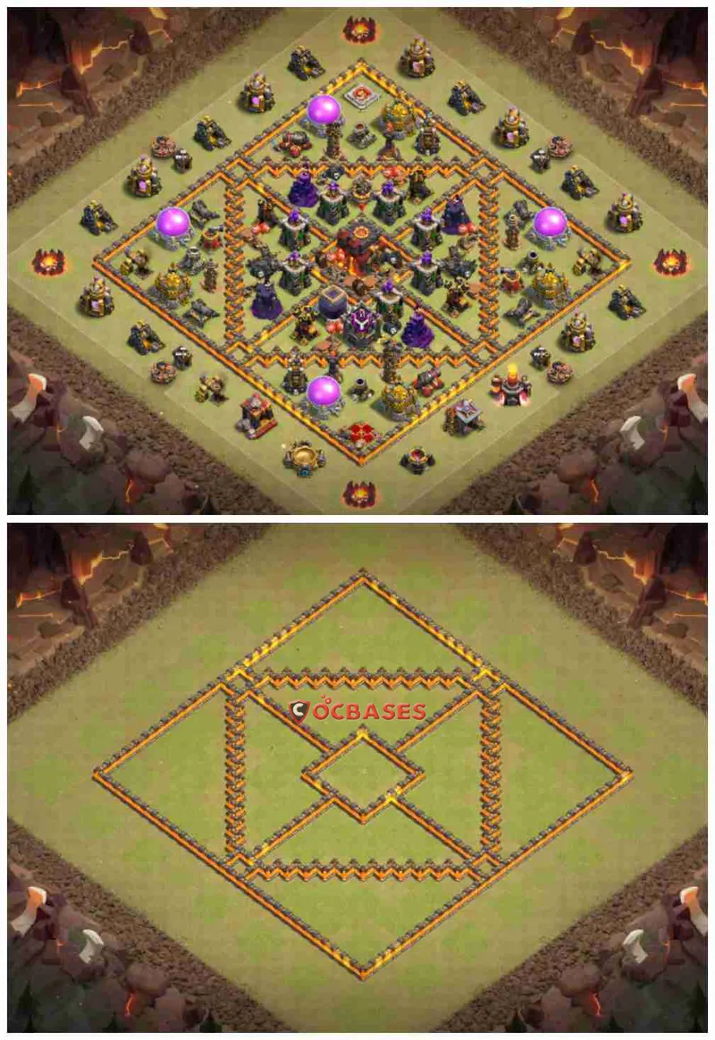 Town Hall 10 Base – Layout id: pl04l base layout