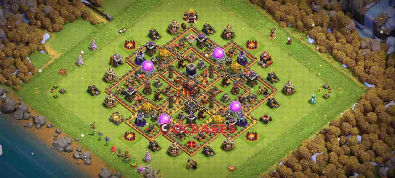 Town Hall 10 Base – Layout id: ehq1z base layout