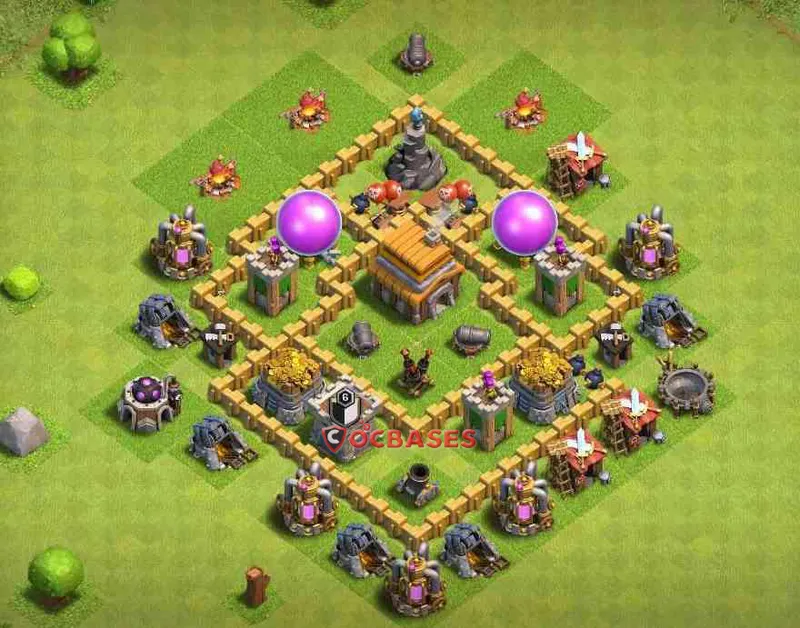 Town Hall 5 Base – Layout id: 85me1 base layout