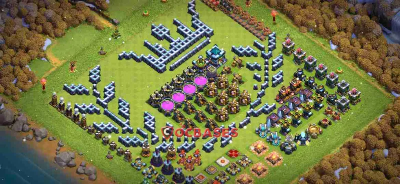 Town Hall 13 Base – Layout id: ttv7d base layout