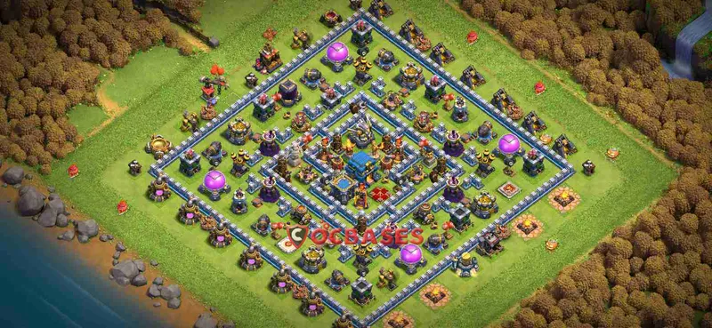 Town Hall 12 Base – Layout id: g45ab base layout
