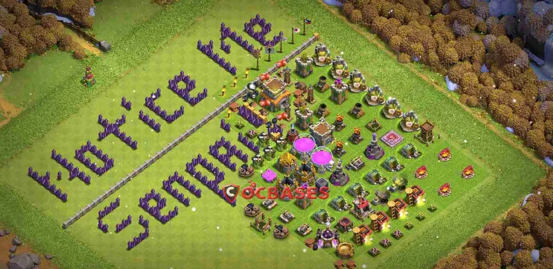Town Hall 8 Base – Layout id: m0mdu base layout