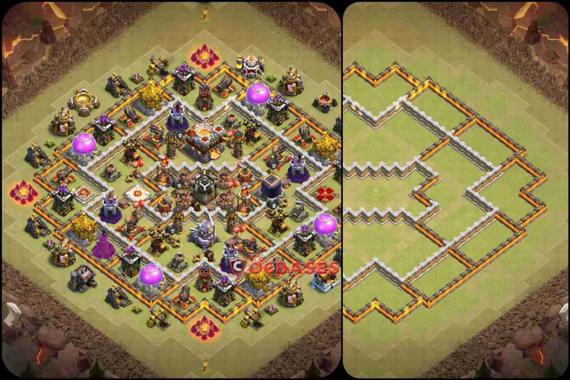 Town Hall 11 Base – Layout id: v1up3 base layout